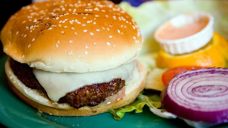 Example photo of burger & shawarma